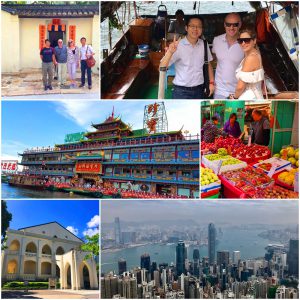 Clients enjoy Round Hong Kong Island full day private car tour of Frank the tour guide