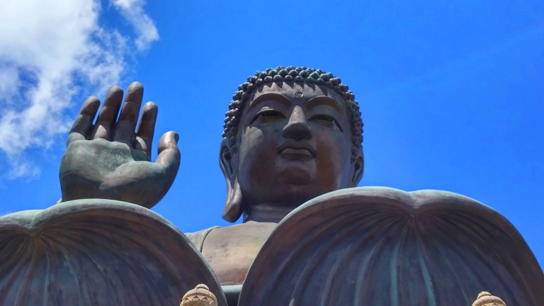 Ngong Ping Big Buddha close up