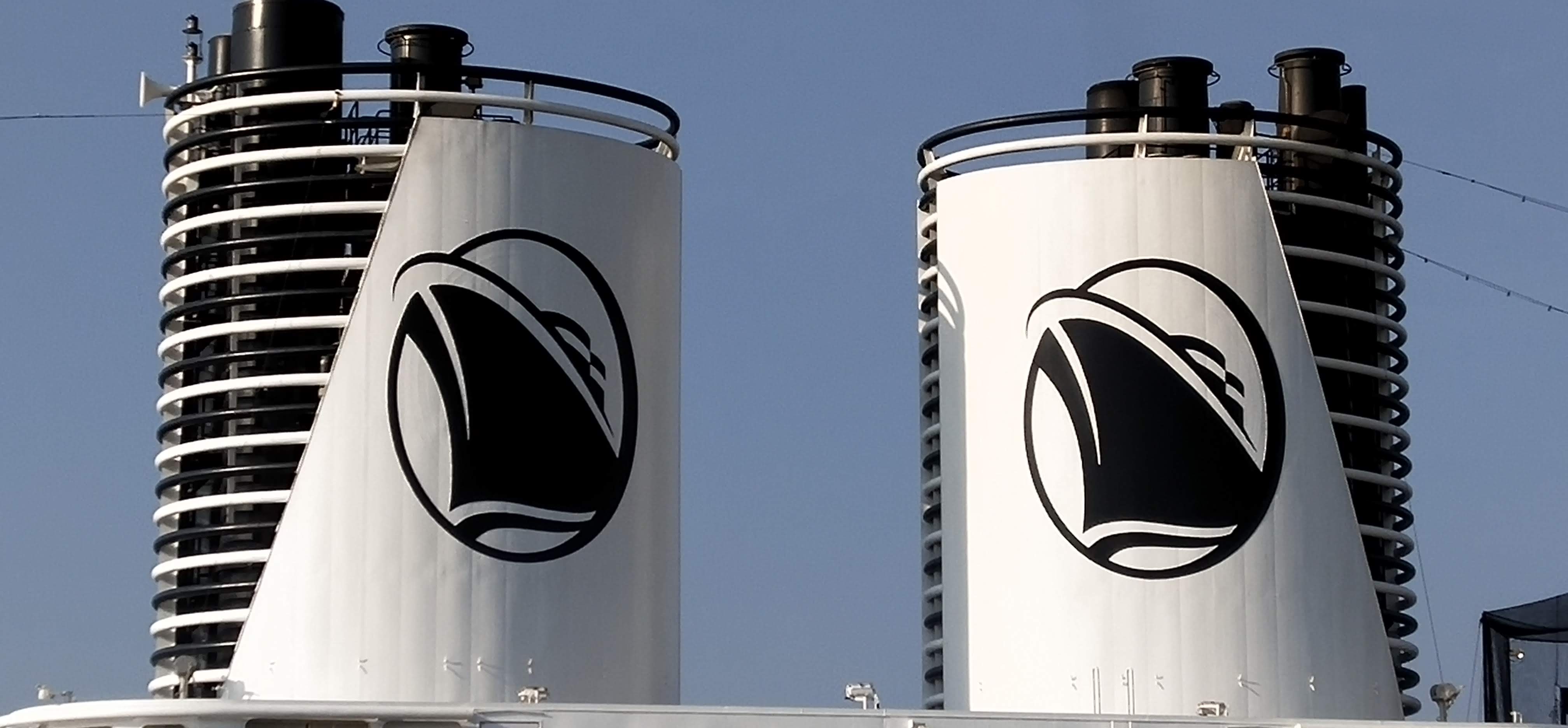 Holland America Westerdam's chimneys