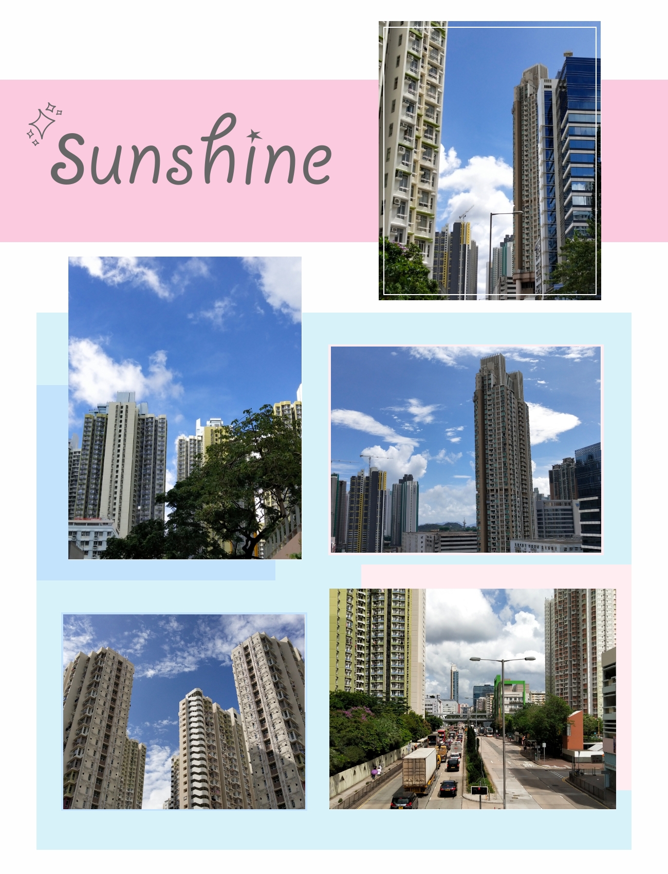 Sunny weather of July in Hong Kong