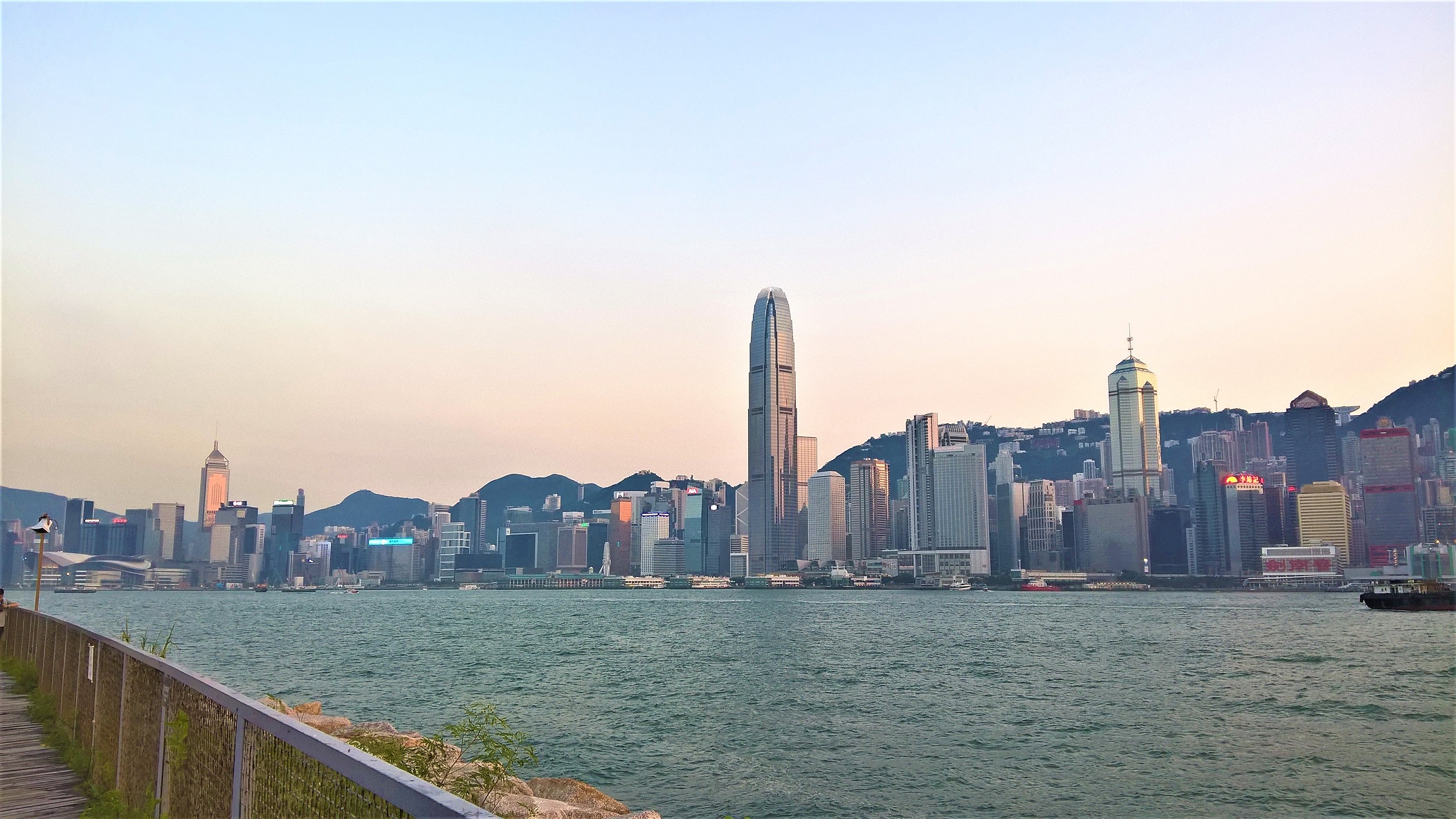 The new Palace Museum is next to the West Kowloon Water front Promenade