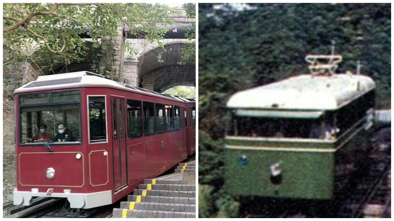 Differences between the past and present Hong Kong Peak Tram