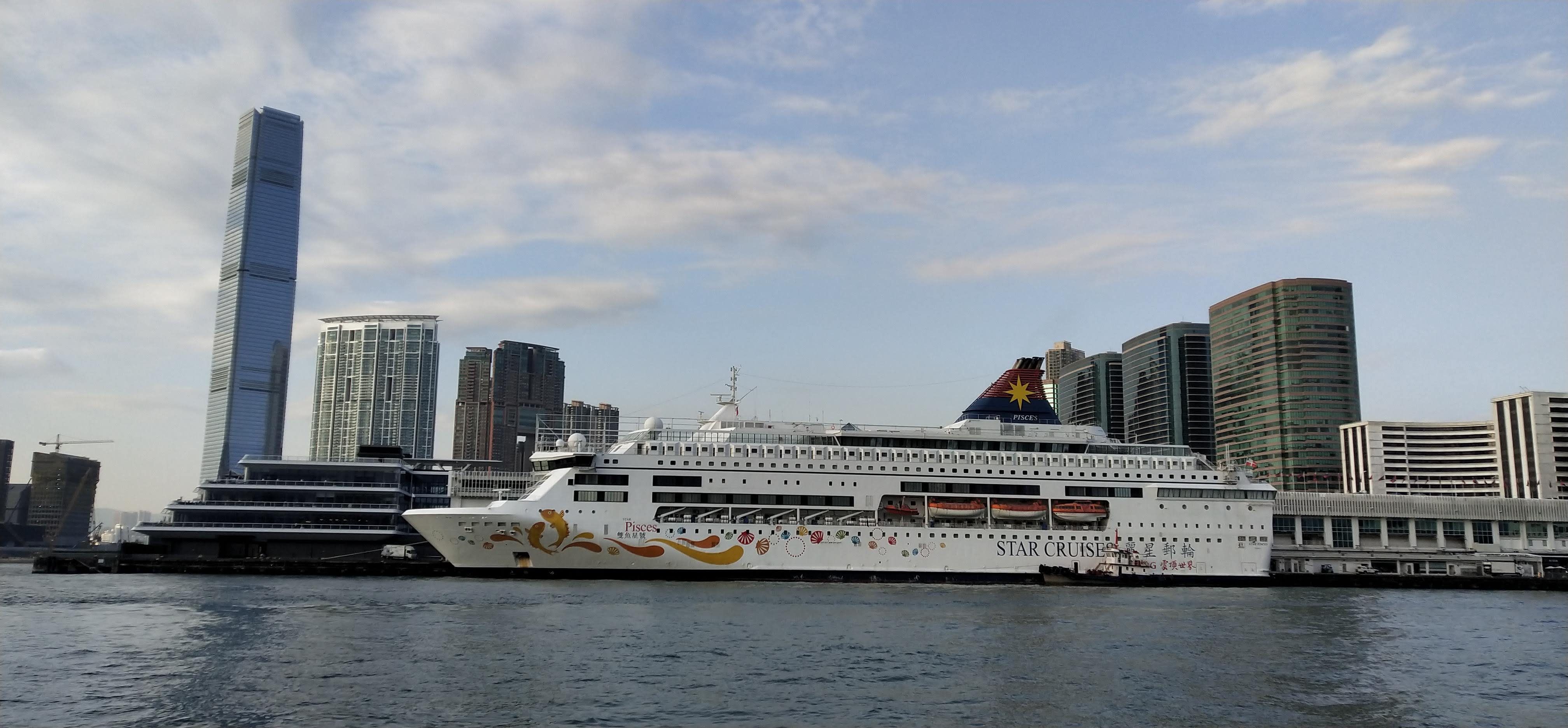 ICC, cruise terminal, cruise ship, blue sky