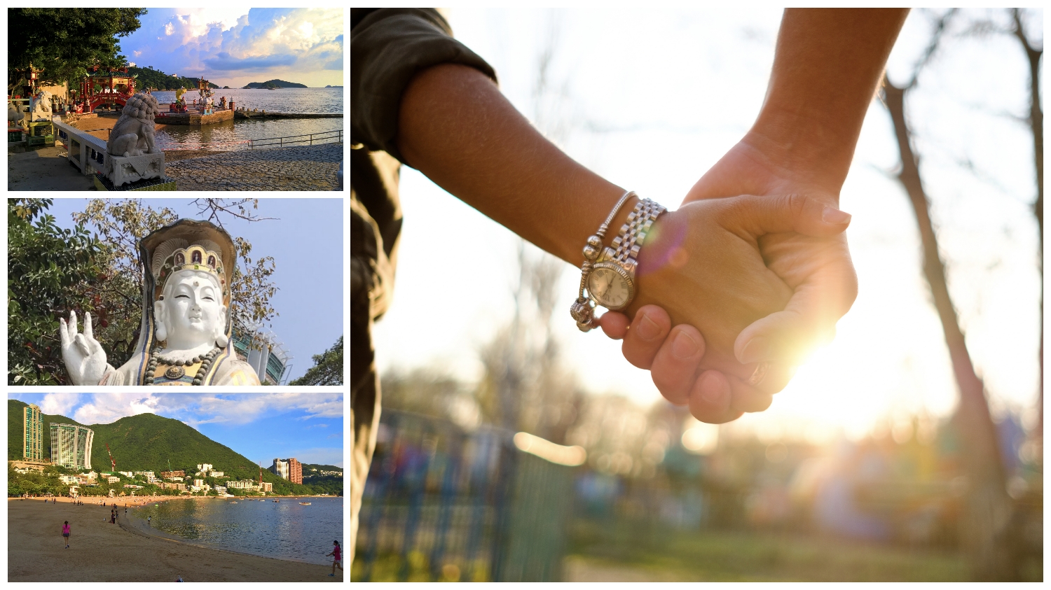 The best Hong Kong sightseeing point for couples is Repulse Bay.