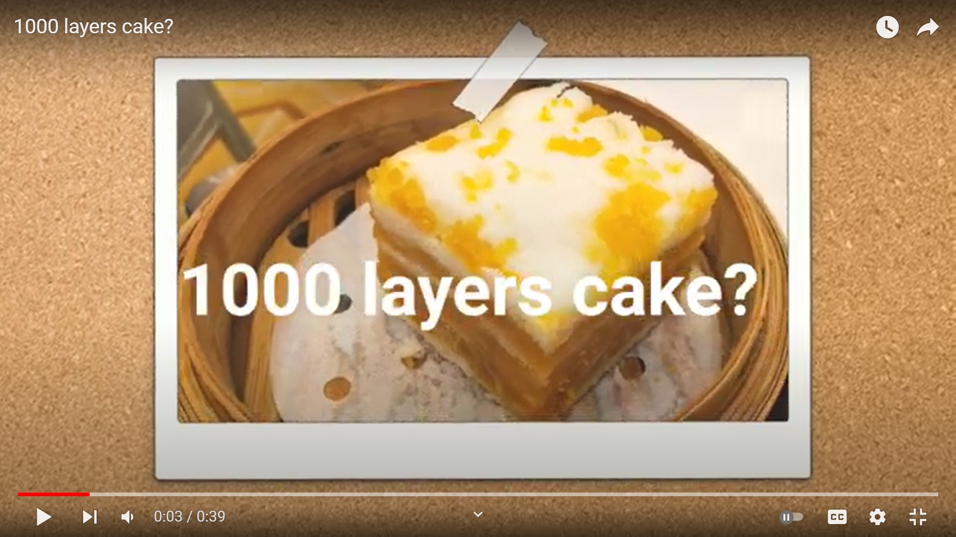 1000 layers cake video screenshot