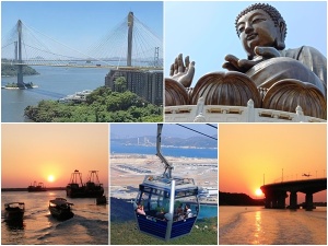 Tsing Ma Bridge, Big Buddha, Tai O sunset, Ngong Ping cable car, sunset