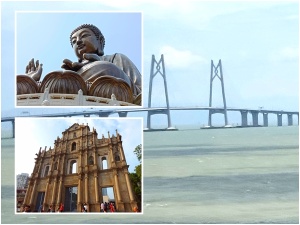 Big Buddha, St Paul's Ruins, Macau, Hong Kong Zhuhai Bridge